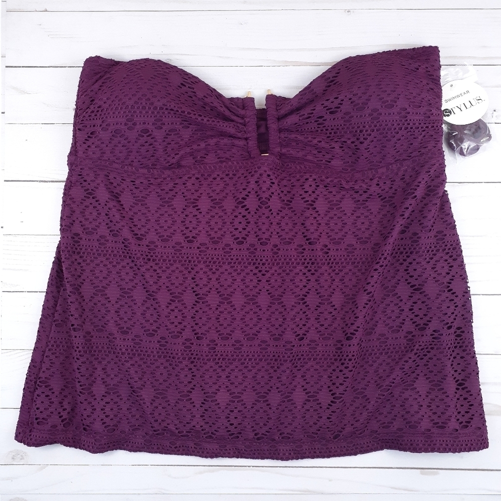 Stylus Bathing Swim Suit Top Strap Included 148